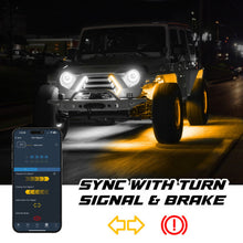 Load image into Gallery viewer, XKmax RGBW color chasing wheel lights for cars trucks Jeeps and SUVs