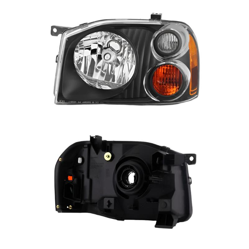 xTune 01-04 Nissan Frontier OEM Headlights - Black (HD-JH-NF01-AM-BK) - Black Ops Auto Works