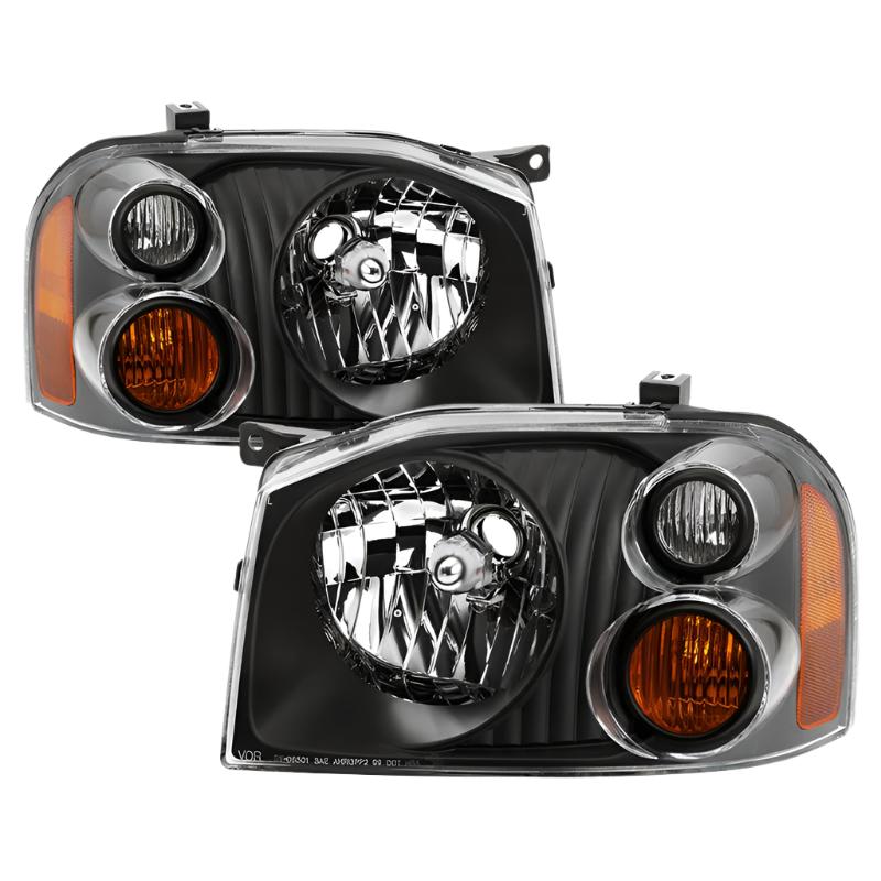 xTune 01-04 Nissan Frontier OEM Headlights - Black (HD-JH-NF01-AM-BK) - Black Ops Auto Works