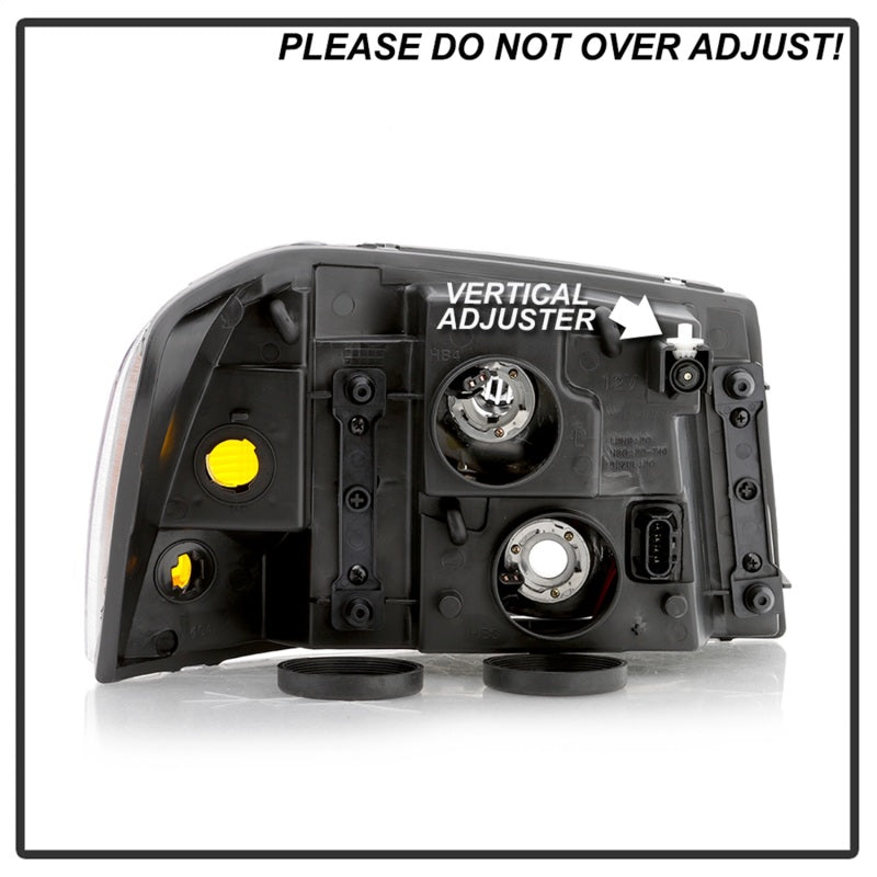xTune 02-09 GMC Envoy OEM Style Headlights - Black (HD-JH-GEN02-AM-BK) - Black Ops Auto Works
