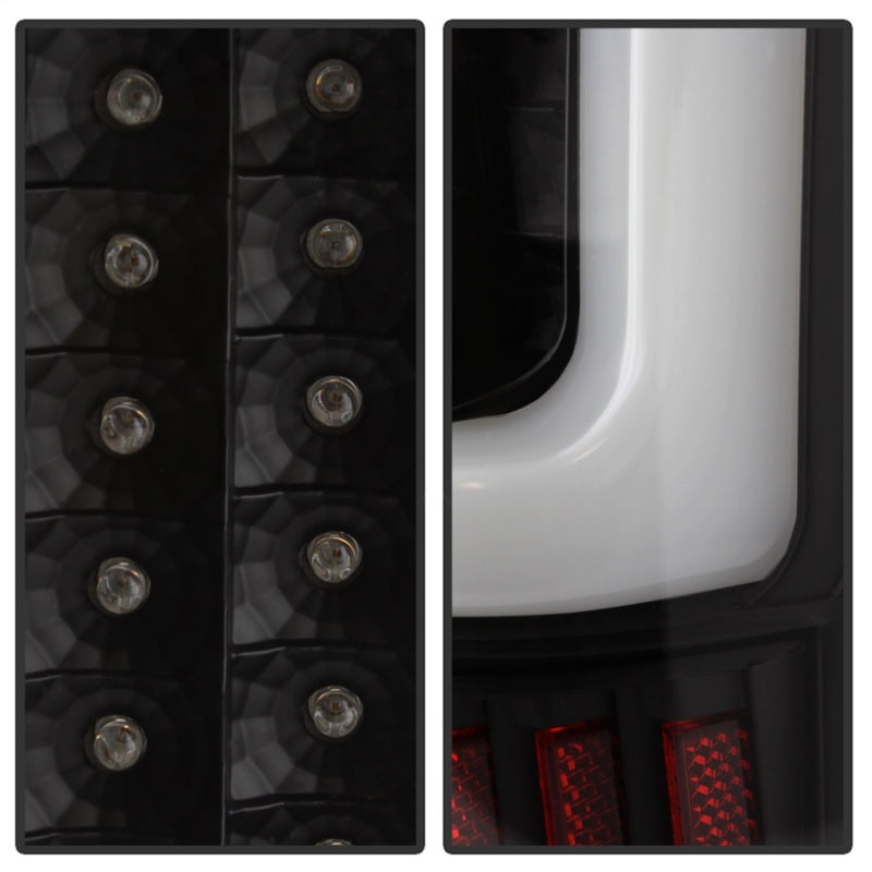 xTune 04-15 Nissan Titan Light Bar LED Tail Lights - Black (ALT-ON-NTI04-LBLED-BK) - Black Ops Auto Works