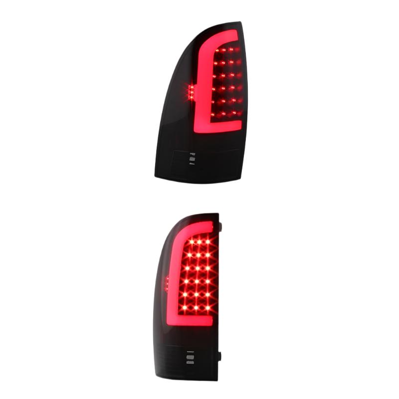 xTune 05-15 Toyota Tacoma (Excl LED Tail Lights) LED Tail Lights - Blk Smk (ALT-ON-TT05-LBLED-BSM) - Black Ops Auto Works