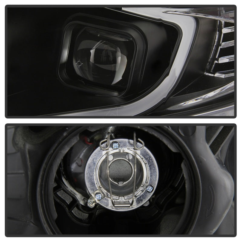 xTune 09-14 Acura TSX Projector Headlights - Light Bar DRL - Black (PRO-JH-ATSX09-LB-BK) - Black Ops Auto Works