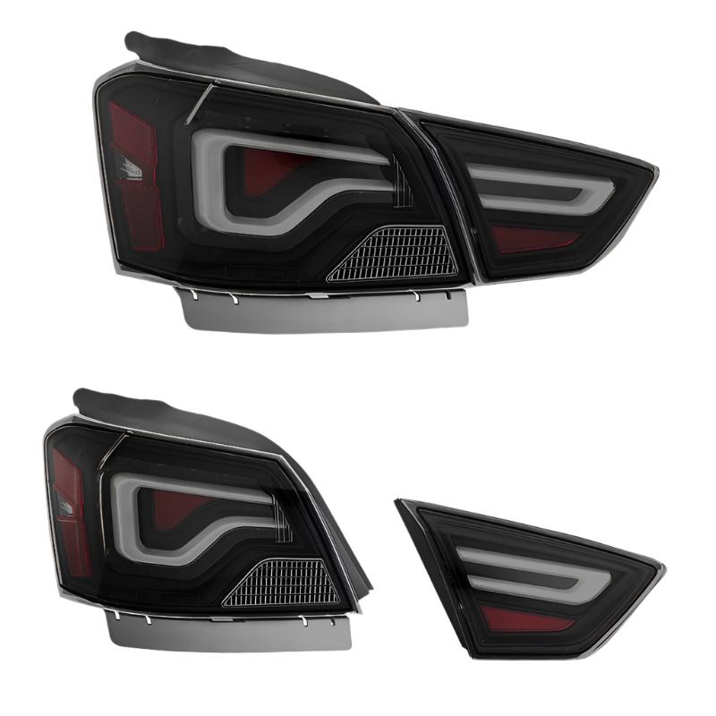 xTune 14-18 Chevy Impala (Excl 14-16 Limited) LED Tail Lights - Black Smoke (ALT-JH-CIM14-LBLED-BSM) - Black Ops Auto Works