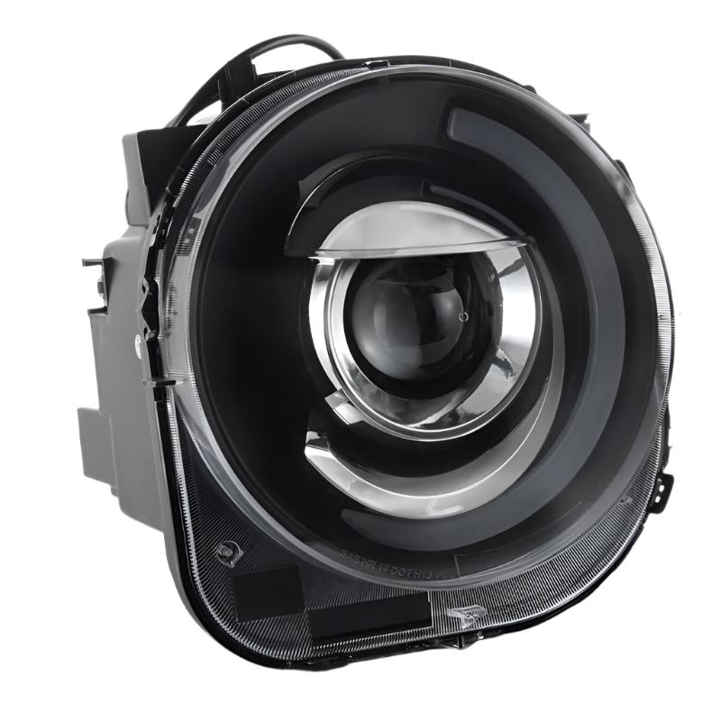 xTune 15-17 Jeep Renegade Light Bar DRL Projector Headlights -Black (PRO-JH-JREN-LBDRL-BK) - Black Ops Auto Works