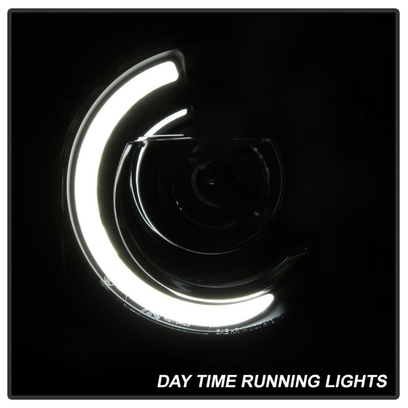 xTune 15-17 Jeep Renegade Light Bar DRL Projector Headlights -Black (PRO-JH-JREN-LBDRL-BK) - Black Ops Auto Works