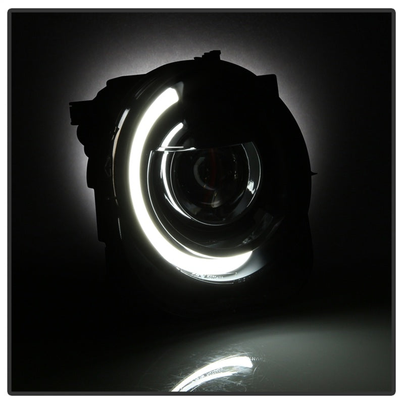 xTune 15-17 Jeep Renegade Light Bar DRL Projector Headlights -Black (PRO-JH-JREN-LBDRL-BK) - Black Ops Auto Works