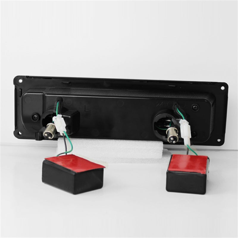 Xtune 92-94 Blazer Full Size Corner/LED Bumper Headlights Smoke HD-JH-CCK88-LED-AM-SM-SET - Black Ops Auto Works