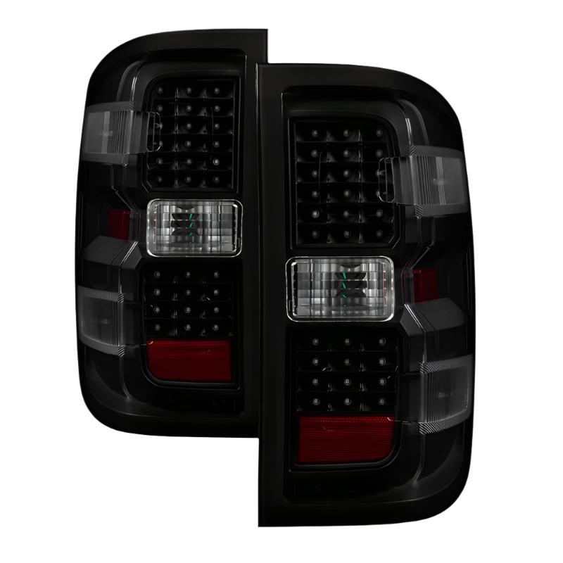xTune Chevy 1500 14-16 / Silverado 2500HD/3500HD LED Tail Lights - Black Smoked ALT-JH-CS14-LED-BSM - Black Ops Auto Works