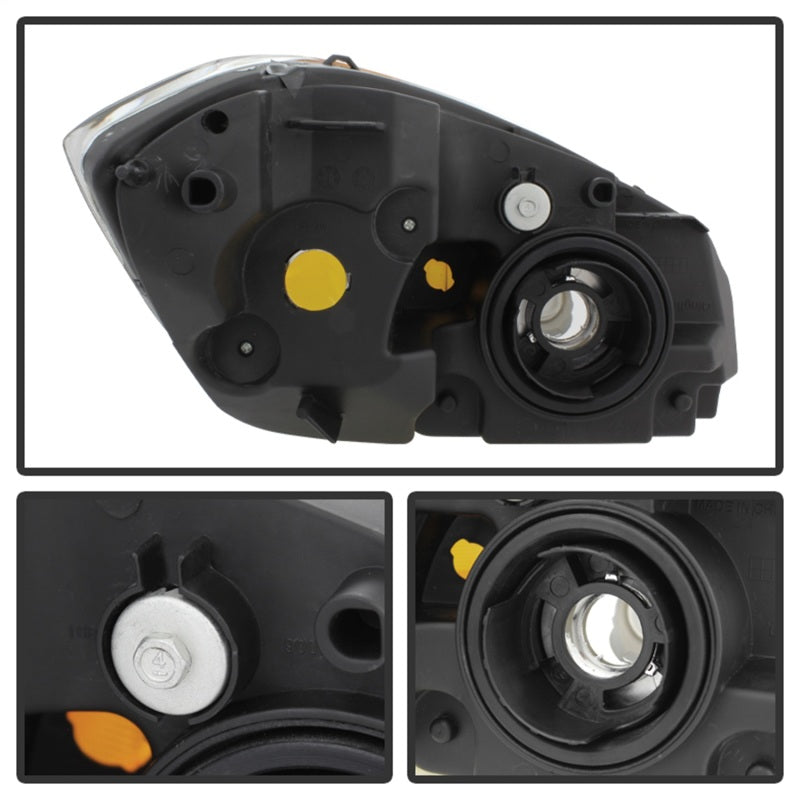 Xtune Chevy Cobalt 05-10 Crystal Headlights Black HD-JH-CCOB05-AM-BK - Black Ops Auto Works