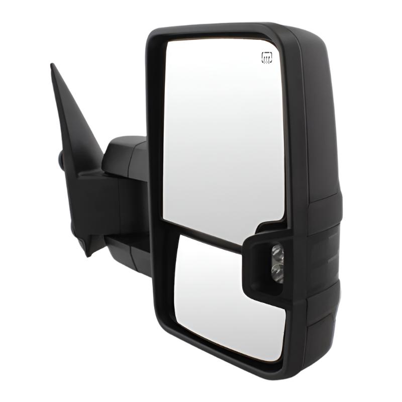 xTune Chevy Silverado 03-06 G2 Heated Smoke LED Signal Telescoping Mirrors MIR-CS03S-G2-PWH-SM-SET - Black Ops Auto Works