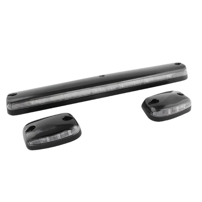 Xtune Chevy Silverado 07-13 Amber LED Cab Roof Lights Clear ACC-LED-CS07-CR-C - Black Ops Auto Works