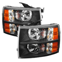 Load image into Gallery viewer, Xtune Chevy Silverado 07-13 Crystal Headlights Black HD-JH-CS07-AM-BK - Black Ops Auto Works