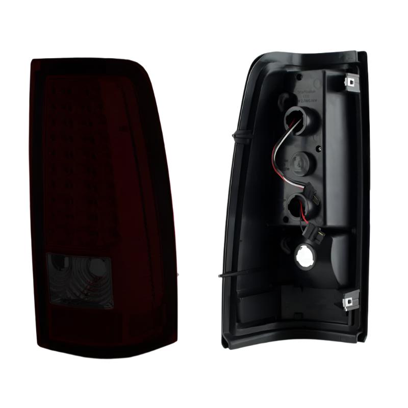 Xtune Chevy Silverado 1500/2500/3500 99-02 LED Tail Lights Red Smoke ALT-ON-CS99-LED-RS - Black Ops Auto Works