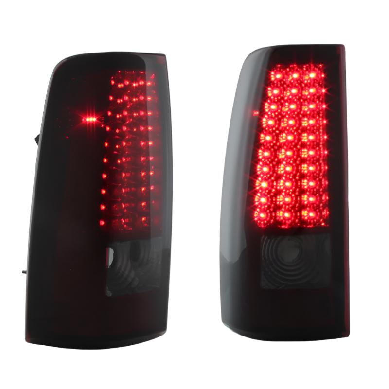 Xtune Chevy Silverado 1500/2500/3500 99-02 LED Tail Lights Red Smoke ALT-ON-CS99-LED-RS - Black Ops Auto Works