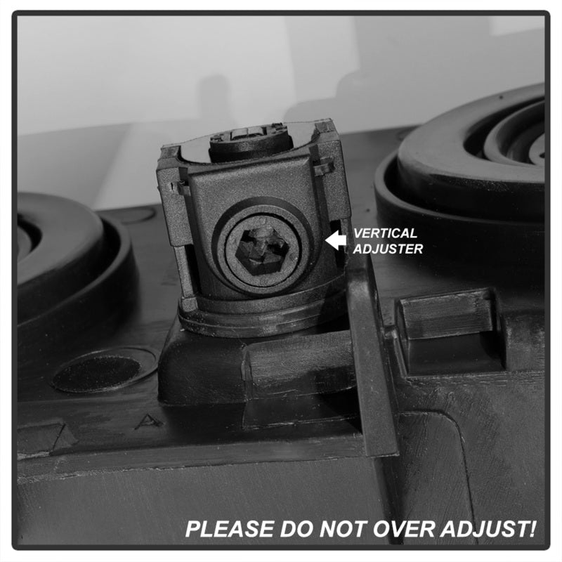 Xtune Chevy Silverado 2500HD 03-06 Crystal Headlights w/ Bumper Lights Black HD-JH-CSIL03-AM-BK-SET - Black Ops Auto Works