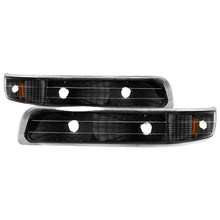 Load image into Gallery viewer, Xtune Chevy Silverado 99-02 Amber Reflector Bumper Lights Black CBL-JH-CS99-AM-BK - Black Ops Auto Works