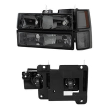 Load image into Gallery viewer, Xtune Chevy Suburban 94-98 Headlights w/ Corner &amp; Parking Lights 8pcs Smoked HD-JH-CCK88-AM-SM-SET - Black Ops Auto Works