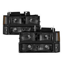 Load image into Gallery viewer, Xtune Chevy Suburban 94-98 Headlights w/ Corner &amp; Parking Lights 8pcs Smoked HD-JH-CCK88-AM-SM-SET - Black Ops Auto Works