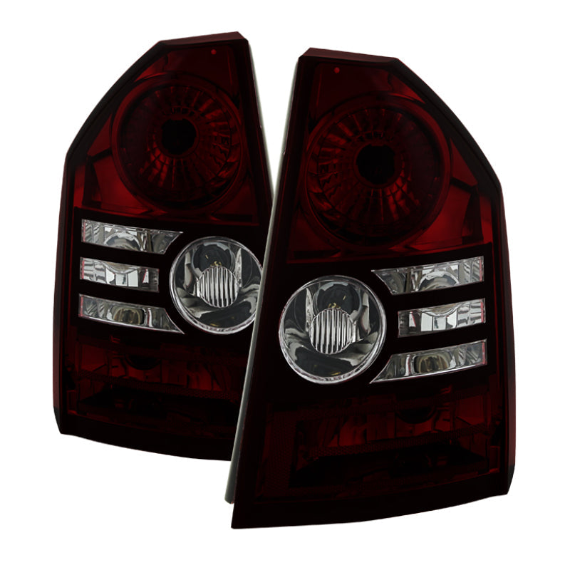 Xtune Chrysler 300 2008-2010 OEM Style Tail Lights -Red Smoked ALT-JH-C308-OE-RSM - Black Ops Auto Works