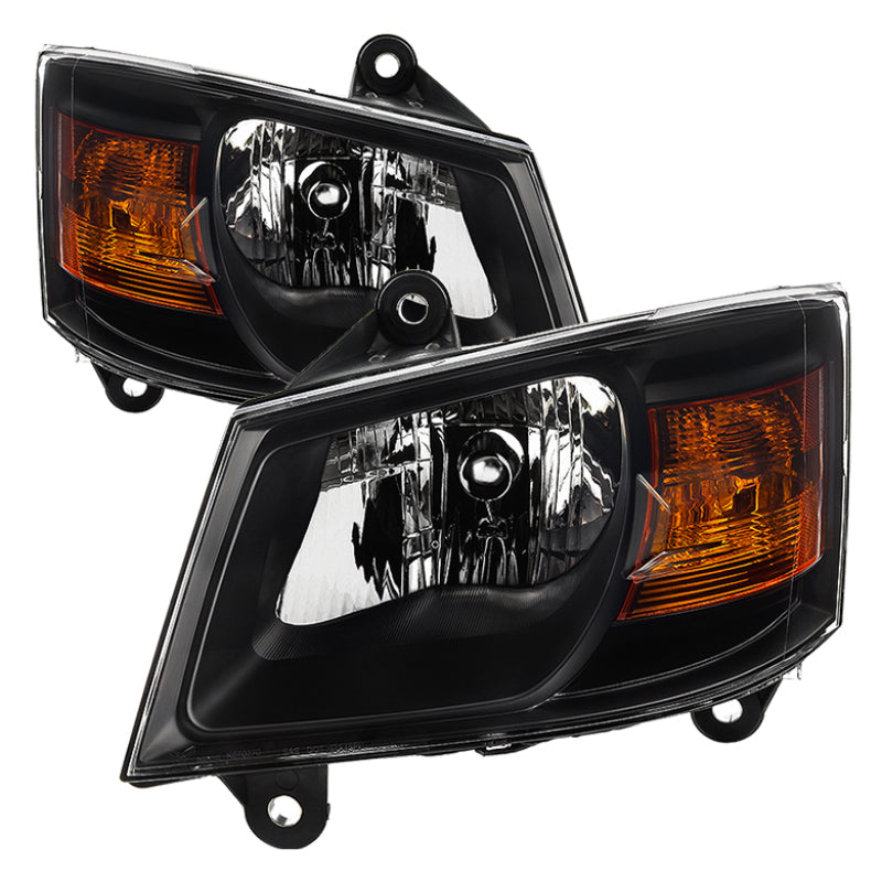 xTune Dodge Grand Caravan 08-10 OEM Style Headlights-Black HD-JH-DGC08-AM-BK - Black Ops Auto Works