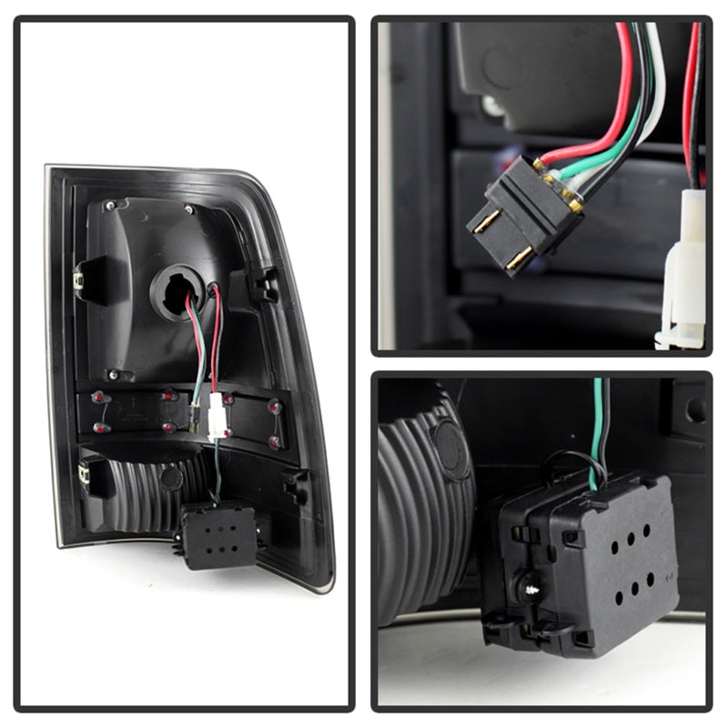 Xtune Dodge Ram 1500 09-14 LED Tail Lights Incandescent Model Only Black Smoke ALT-JH-DR09-LED-BKSM - Black Ops Auto Works