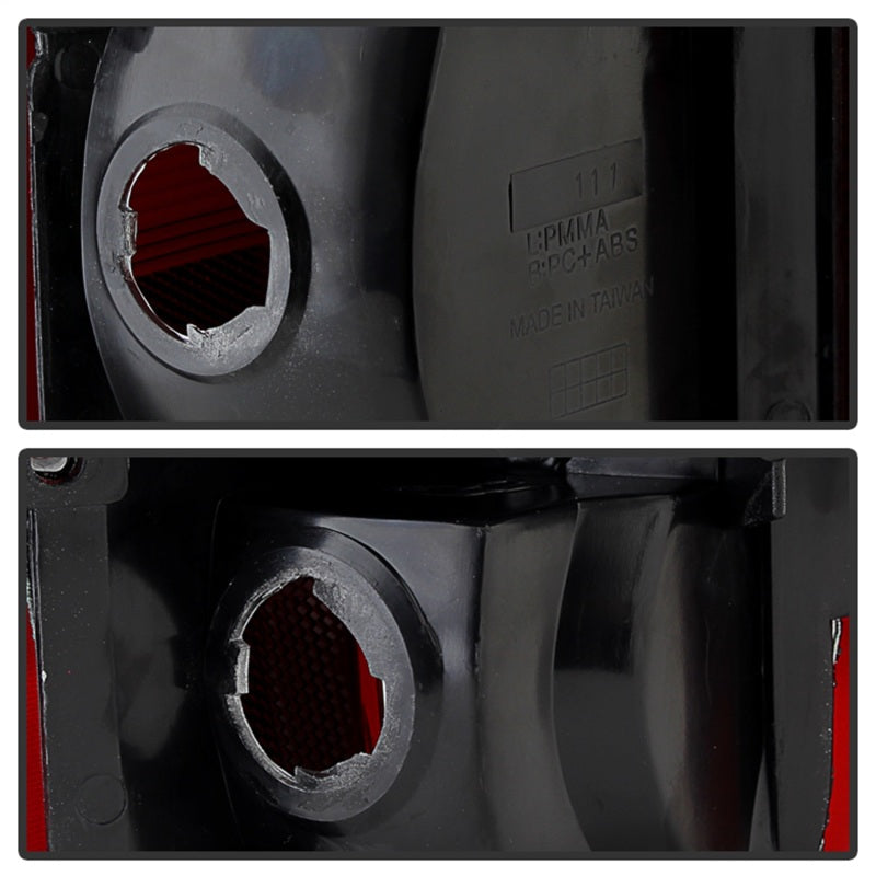 Xtune Ford Bronco F150 F250 F350 F450 92-96 OE Style Tail Lights Red Smoked ALT-JH-FB92-OE-RSM - Black Ops Auto Works