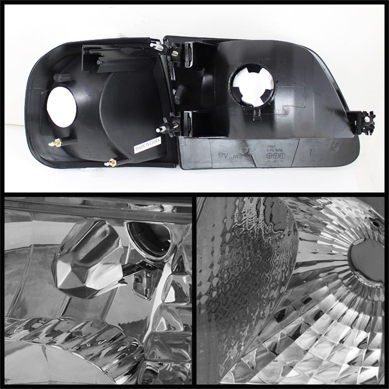 Xtune Ford F150 97-03 / Expedition 97-02 Crystal Headlights w/Corner Chrome HD-JH-FF15097-SET-AM-C - Black Ops Auto Works