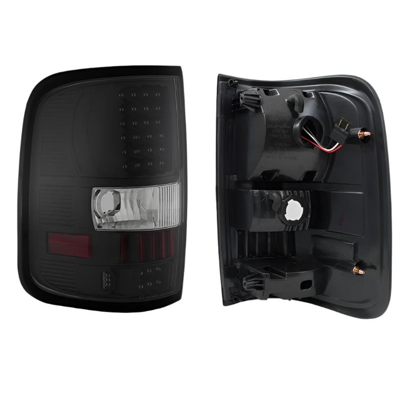 Xtune Ford F150 Styleside 04-08 (Not Fit Heritage & SVT) LED Tail Lights Black ALT-ON-FF15004-LED-BK - Black Ops Auto Works