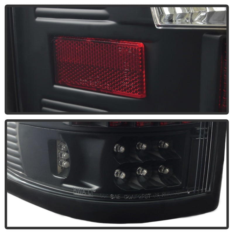 Xtune Ford F150 Styleside 04-08 (Not Fit Heritage & SVT) LED Tail Lights Black ALT-ON-FF15004-LED-BK - Black Ops Auto Works