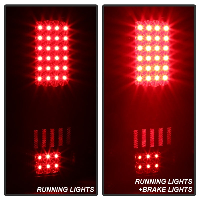 Xtune Ford F150 Styleside 04-08 (Not Fit Heritage & SVT) LED Tail Lights Black ALT-ON-FF15004-LED-BK - Black Ops Auto Works