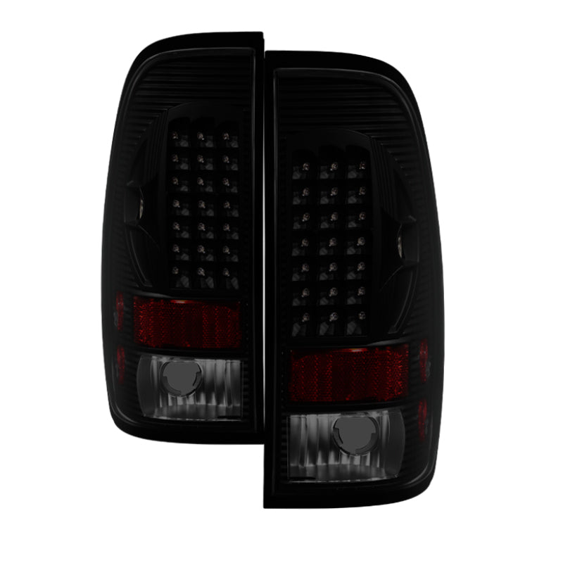Xtune Ford F250/350/450/550 Super Duty 99-07 LED Tail Lights Black Smoke ALT-ON-FF15097-LED-BSM - Black Ops Auto Works