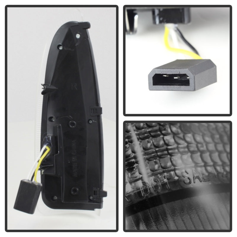 xTune Ford Superduty F250-F650 03-07 Amber LED Mirror Signal Lens - Smoke ACC-LED-FDSD99-MR-SM - Black Ops Auto Works