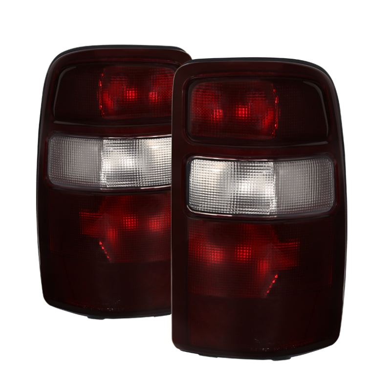 Xtune GMC Yukon 00-06 OEM Style Tail Lights w/ Black Rim Red Smoked ALT-JH-CSUB00-OE-RSM - Black Ops Auto Works