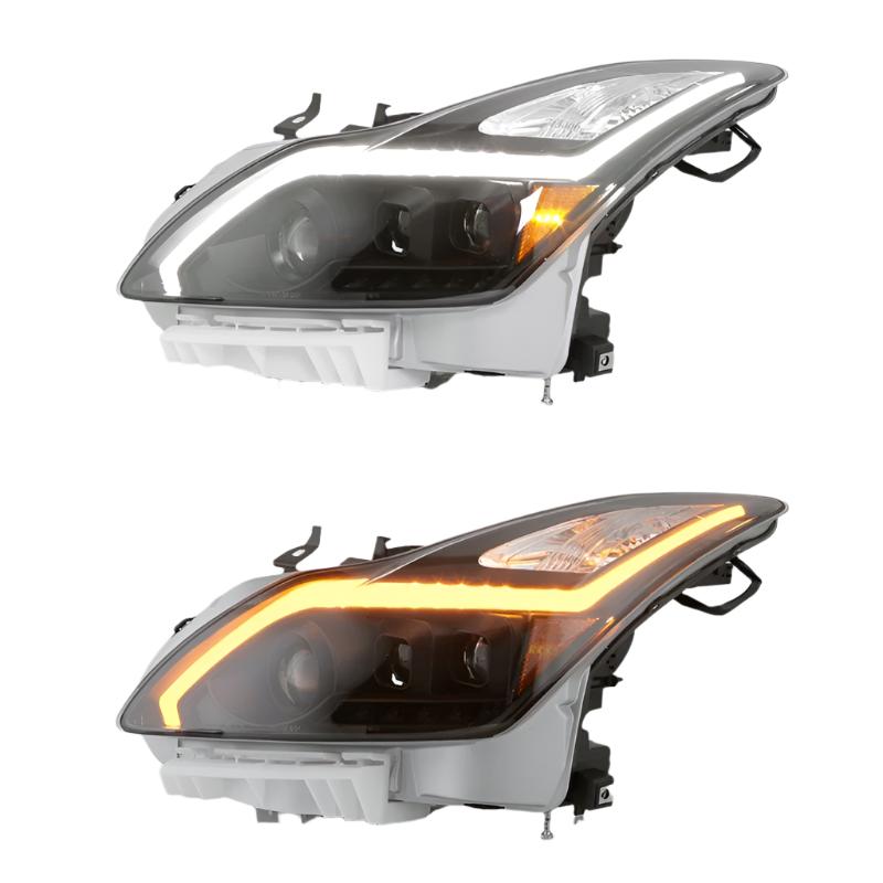 xTune Infiniti G37 Coupe (non-AFS) 08-15 Projector Headlights - Black PRO-JH-IG3708-2D-LB-BK - Black Ops Auto Works