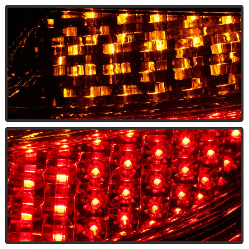 Xtune Porsche 911 996 ( Non 4S. Turbo. GT3 ) 99-04 LED Tail Lights Red Clear ALT-ON-P99699-LED-RC - Black Ops Auto Works