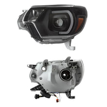 Load image into Gallery viewer, xTune Toyota Tacoma 12-15 Headlights - Light Bar DRL - Black PRO-JH-TTA12-LBDRL-BK - Black Ops Auto Works