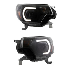 Load image into Gallery viewer, xTune Toyota Tacoma 12-15 Headlights - Light Bar DRL - Black PRO-JH-TTA12-LBDRL-BK - Black Ops Auto Works