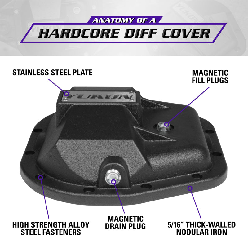 Yukon Gear 97-17 Ford E150 9.75in Rear Differentials Hardcore Cover Yukon Gear & Axle YUKYHCC-F10.5