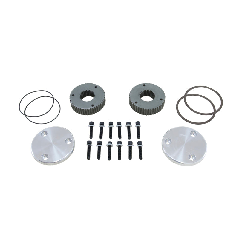 Yukon Gear Hardcore Drive Flange Kit For Dana 60 / 30 Spline Outer Stubs. Yukon Engraved Caps - Yukon Gear & Axle YHC50003