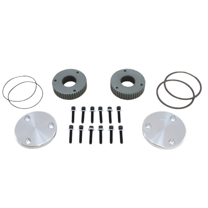 Yukon Gear Hardcore Drive Flange Kit For Dana 60 / 30 Spline Outer Stubs. Non-Engraved Caps - Yukon Gear & Axle YHC50004