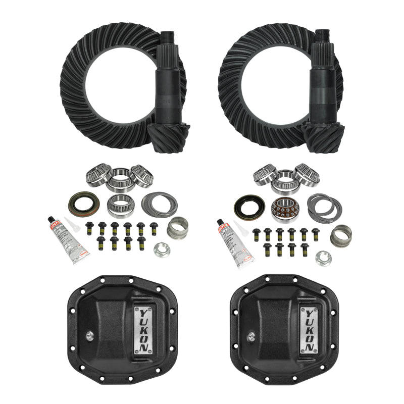 Yukon Gear High Stage 2 Jeep JL Re-Gear Kit w/Covers Dana 30/35 4.88 Ratio 24 Spline - Black Ops Auto Works