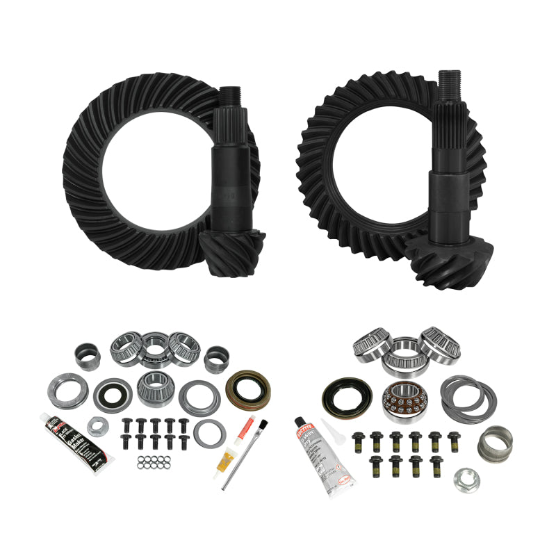 Yukon Gear & Install Kit Package Jeep JL Non-Rubicon D44 (M220) R / D30 (M186) F - 4.88 Ratio - Black Ops Auto Works