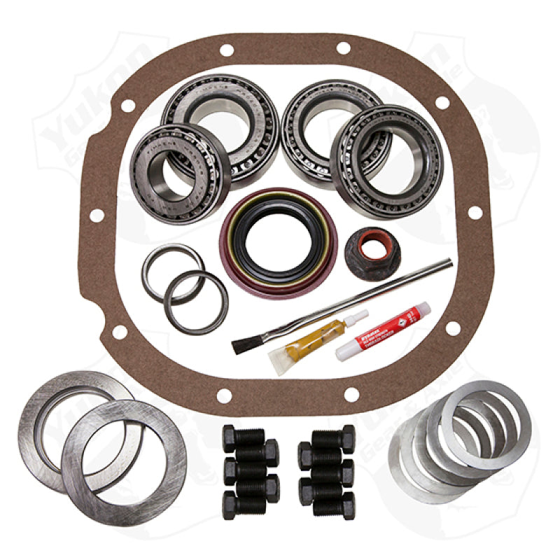 Yukon master overhaul kit component layout for a Ford 7.25 differential
