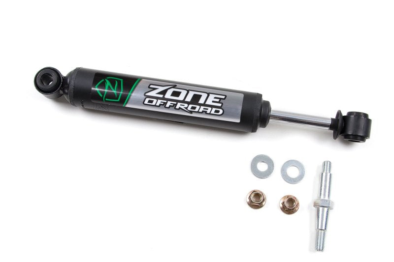Zone Offroad Jeep Wrangler YJ/TJ Single Steering Stabilizer - Black - Black Ops Auto Works