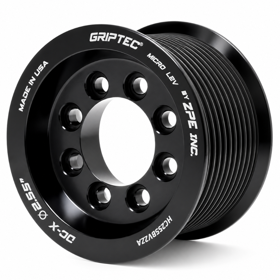 ZPE GripTec 10-rib black Hellcat supercharger pulley for 2015-2024 Dodge Hellcat models
