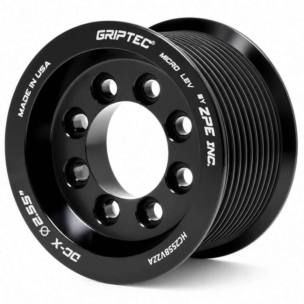 ZPE GripTec 10-rib Hellcat pulley and hub kit for Dodge Hellcat superchargers