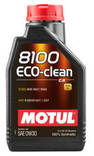 Load image into Gallery viewer, Motul 1L Synthetic Engine Oil 8100 Eco-Clean 0W30 12X1L - C2/API SM/ST.JLR 03.5007 - 1L - Black Ops Auto Works