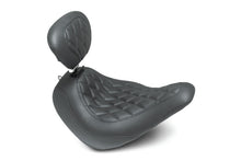 Load image into Gallery viewer, Mustang 18-21 Harley Low Rider, Sport Glide Wide Tripper Solo Seat w/DBR Diamond Stitch - Black Mustang Motorcycle