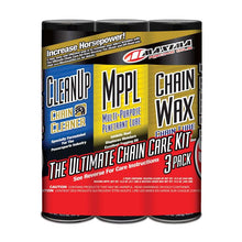 Load image into Gallery viewer, Maxima Chain Wax Ultimate Chain Care Combo Kit 3-Pack Aerosol-Chain Oils and Cleaners-Maxima